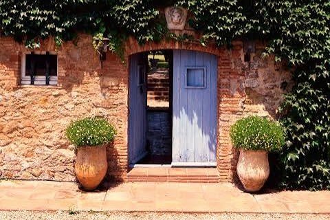 Entrance to a stone house in inland Spain