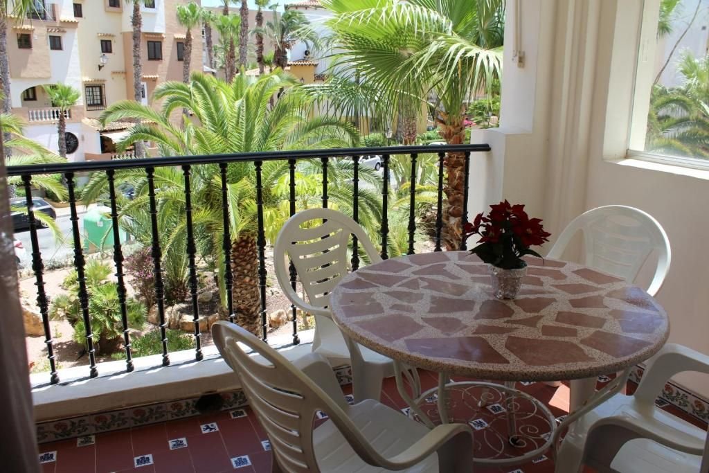 Balcony over the gardens in Torrevieja, Alicante